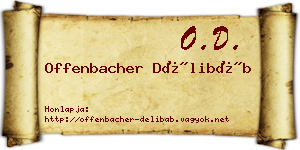 Offenbacher Délibáb névjegykártya